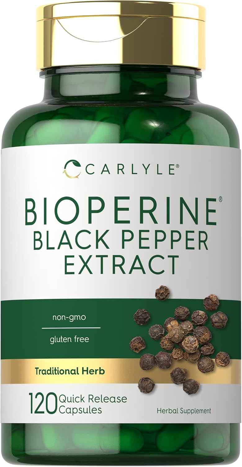 Carlyle Bioperine 10mg | 120 Capsules | Non-GMO & Gluten-free - görsel 1
