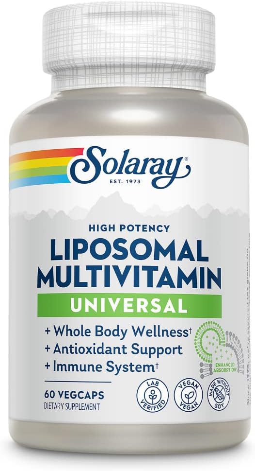 SOLARAY Liposomal Multivitamin for Women – High Potency with Iron, Vitamin D, C, B12, Biotin, CoQ10 – Enhanced Absorption – 60 VegCaps - görsel 10