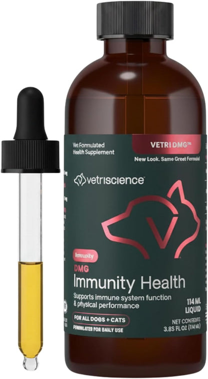 VetriScience DMG Immunity Health Easy-Dose Liquid for Cats and Dogs