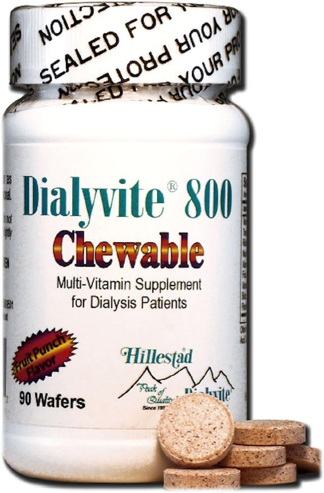 Dialyvite 800 Chewable - 90 Wafers (Renal Supplement) - görsel 2