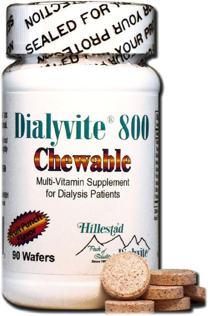 Dialyvite 800 Chewable - 90 Wafers (Renal Supplement)