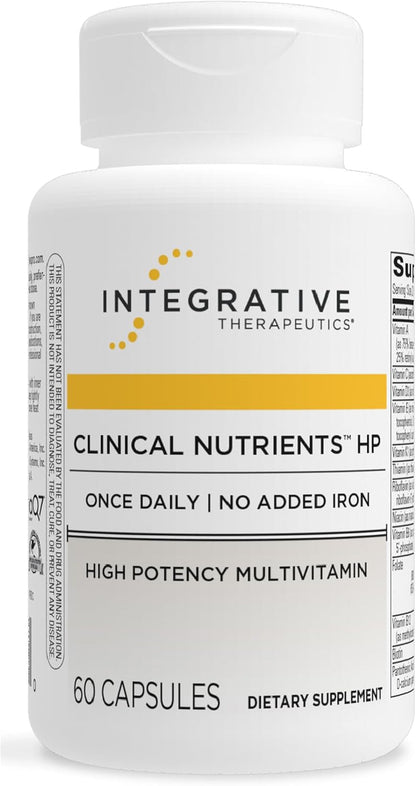 Integrative Therapeutics Clinical Nutrients HP - Daily Multivitamin with Antioxidant Support, No Added Iron - 60 Tablets – Image 1