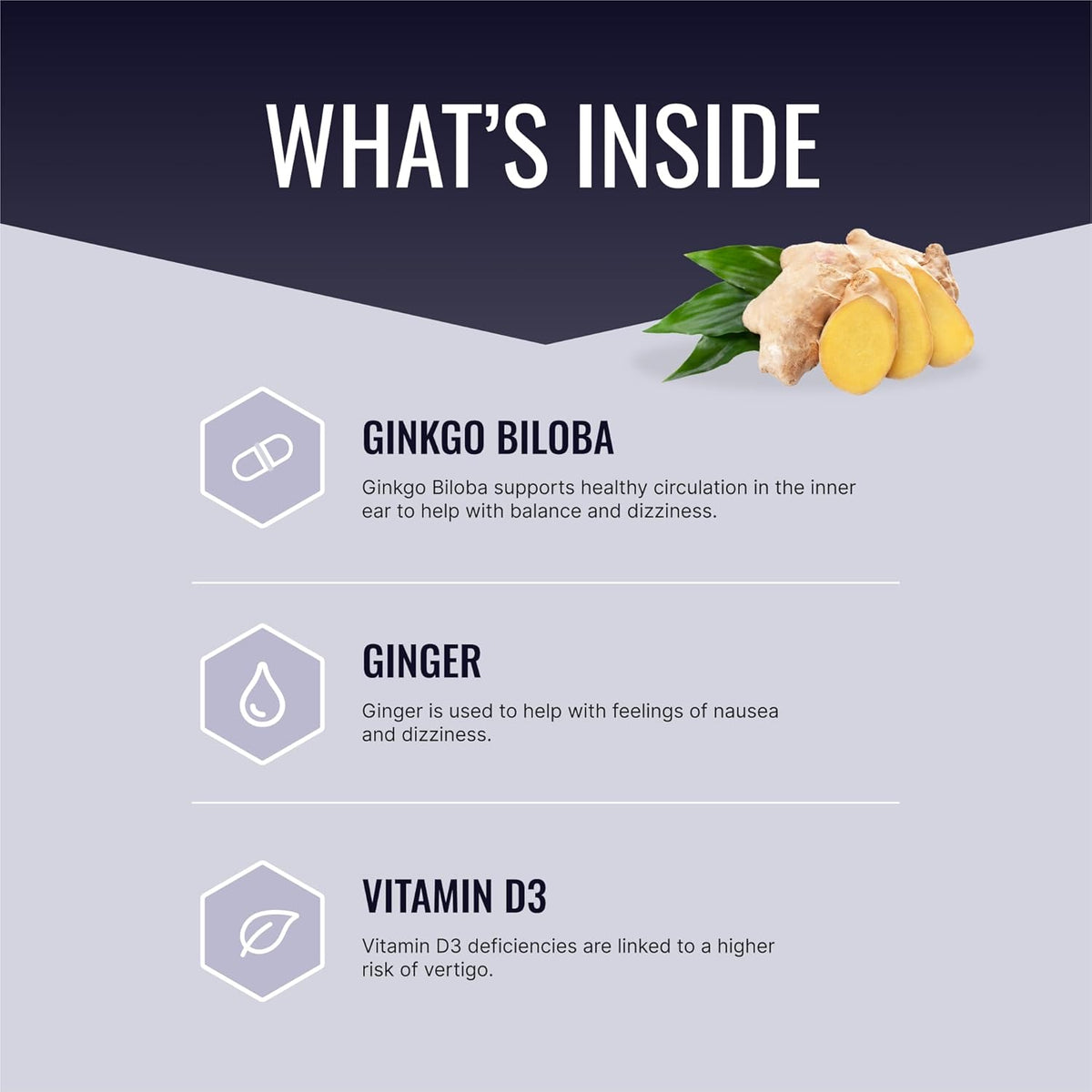 Approved Science VertiSyl - Ginkgo Biloba, Ginger, Vitamin D3, BioPerine - 60 Capsules - görsel 2