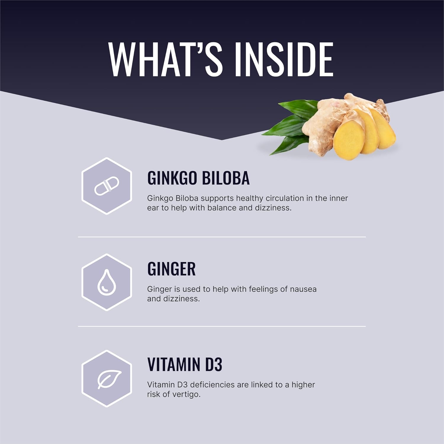 Approved Science VertiSyl - Ginkgo Biloba, Ginger, Vitamin D3, BioPerine - 60 Capsules - görsel 2