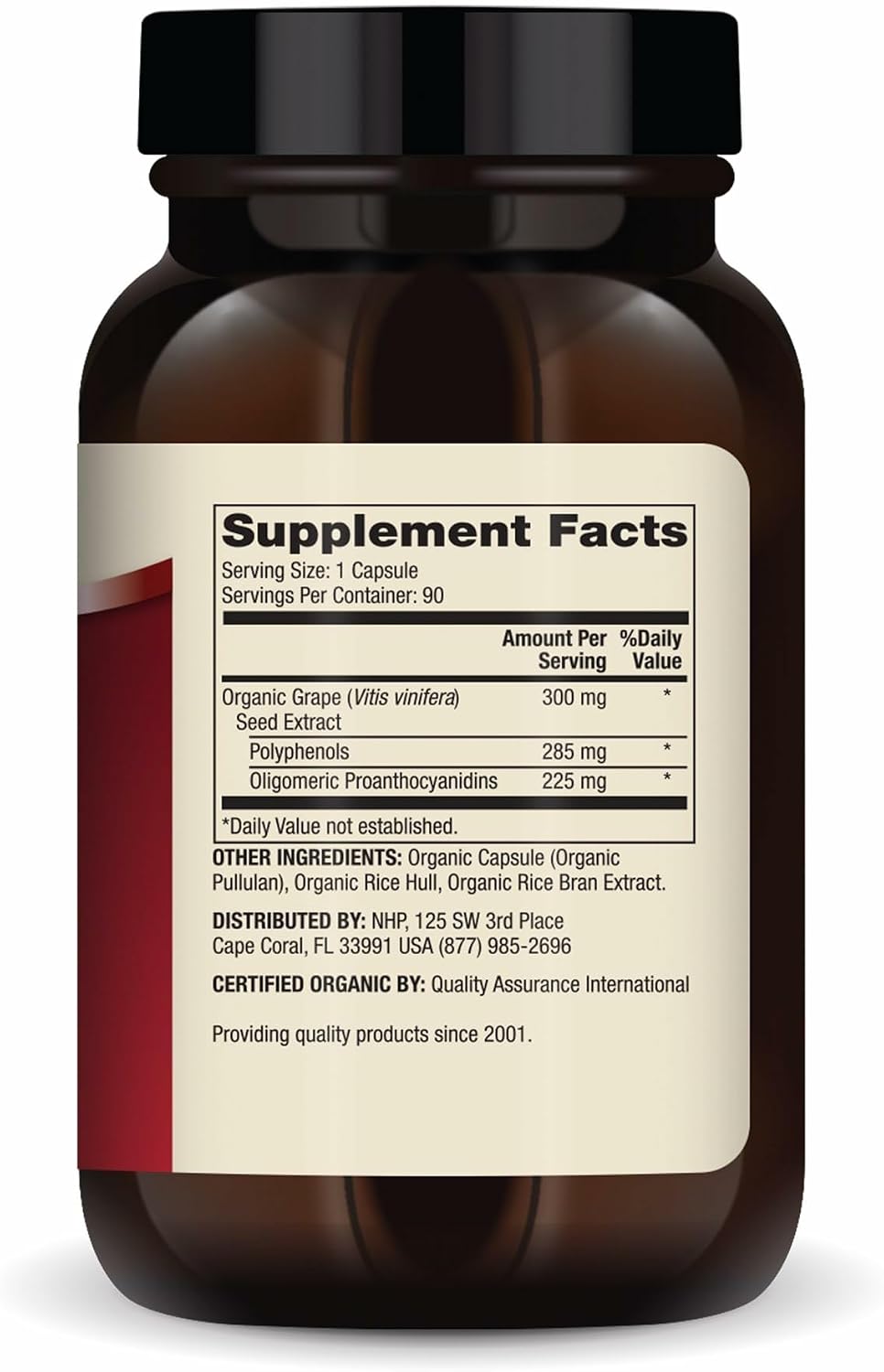 Dr. Mercola Organic Blood Pressure Support - High-Potency Grape Seed Extract - 90 Capsules - görsel 2