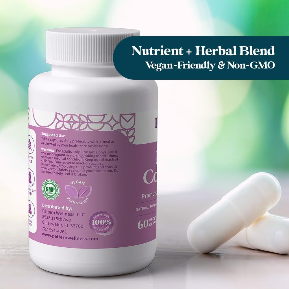 Pattern Wellness PMS Complex – Monthly Cycle Wellness Support – 60 Vegan Capsules - görsel 7