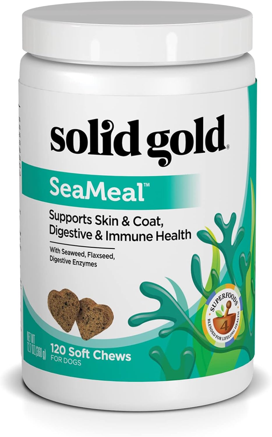 Solid Gold SeaMeal Probiotic & Multivitamin for Dogs and Cats - Kelp Powder Supplement - 99 g - görsel 10