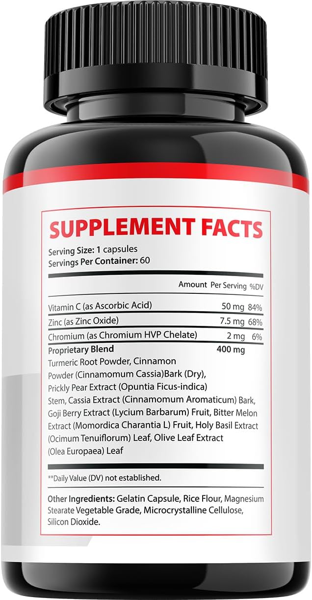 Gluco Extend Capsules - All-Natural Formula, Maximum Strength (60 Capsules) - görsel 6