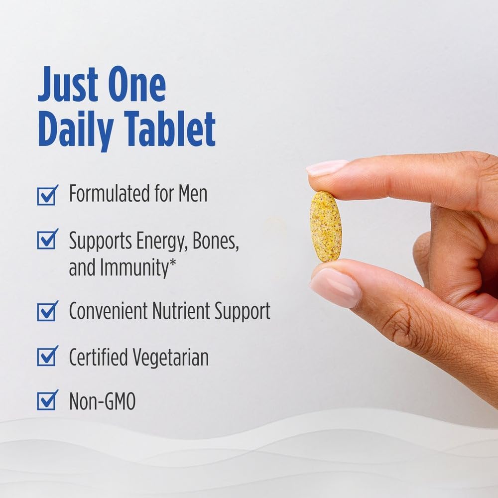 Nordic Naturals Men’s Multivitamin One Daily - Bone, Energy, & Blood-Vessel Support - 20 Essential Nutrients - 30 Tablets - görsel 4