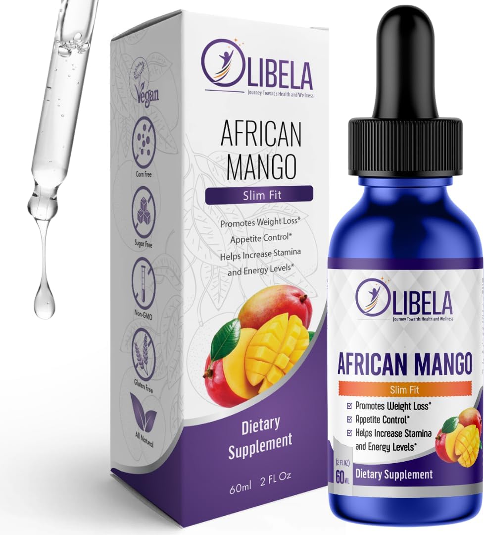 African Mango Liquid Drops 11-in-1 Herbal Complex – High Absorption Irvingia Gabonensis with L-Carnitine, Maca Root & Amino Acids – Metabolic Support & Cellular Energy Formula – Vegan, 60 ml - görsel 1