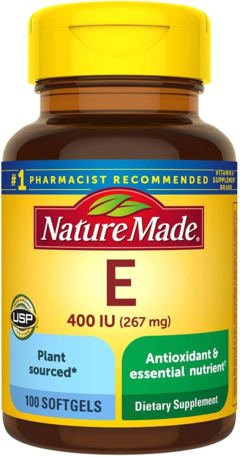 Nature Made Vitamin E 400 IU Softgels 100 Capsules (Pack of 2) - görsel 1