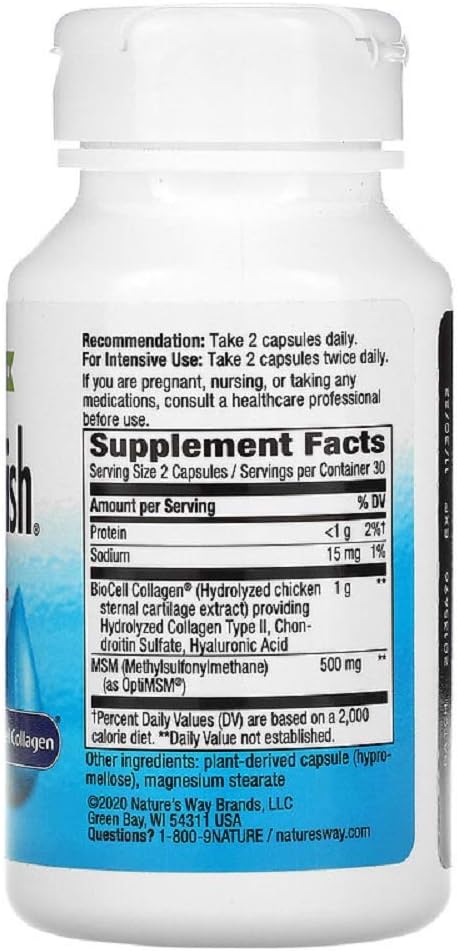 Nature's Way Hydraplenish Plus MSM - 60 Capsules - görsel 2
