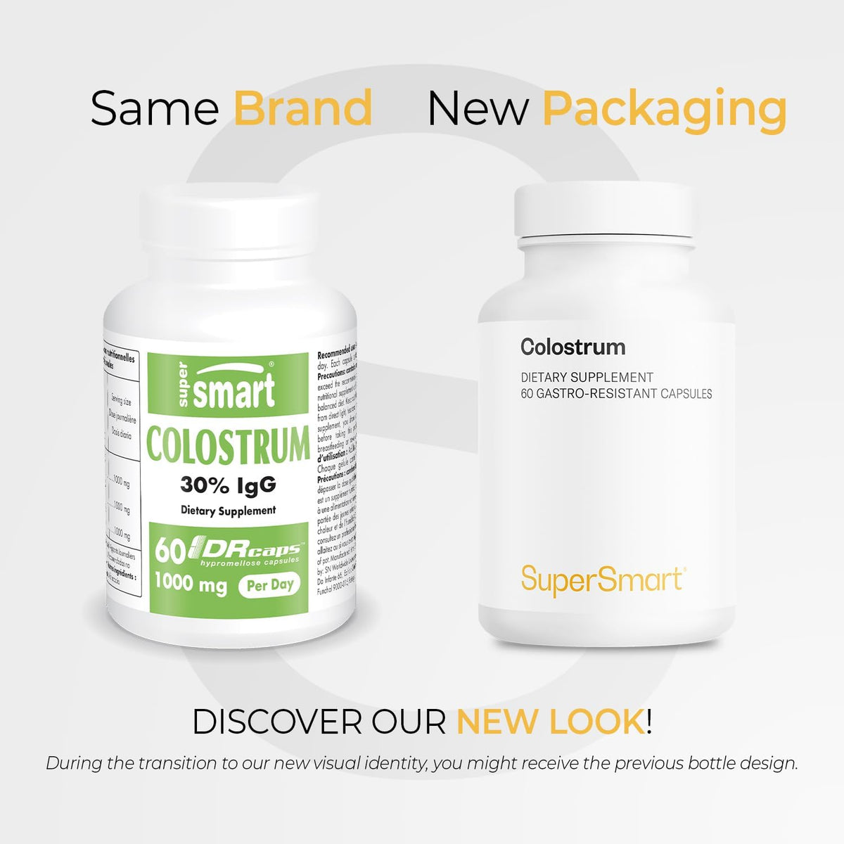 Supersmart - Colostrum 1000 mg - 30% IgG - Immune Support - 60 DR Capsules - görsel 2