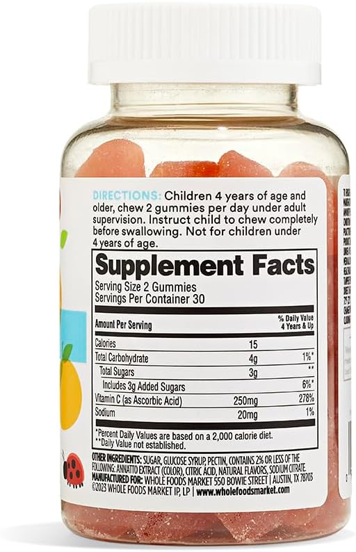 365 by Whole Foods Market, Vitamin C Gummies, 60 Gummies - görsel 2