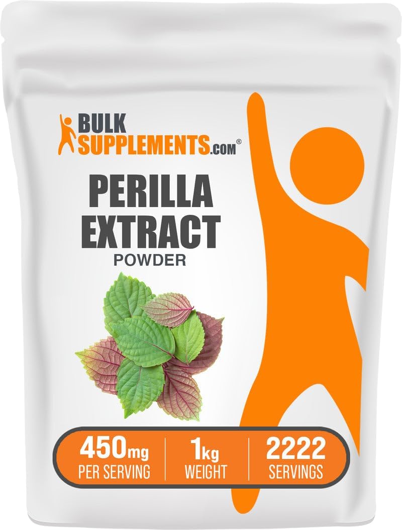 Perilla Extract Powder - Perilla Frutescens Supplement - Vegan & Gluten-Free, 450mg per Serving, 1kg (2.2 lb) - görsel 1
