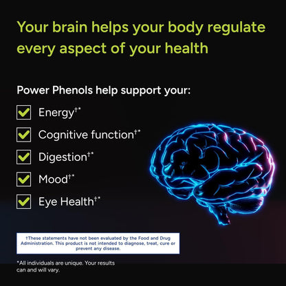 Gundry MD Power Phenols Brain Health Food Supplement - 30 Servings