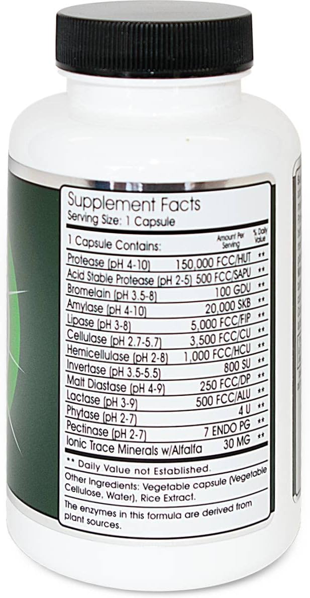 Allegany Nutrition HP90V - Multi-Enzyme Supplement, 90 Vegetarian Capsules - görsel 2