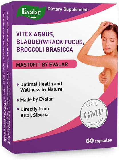 Evalar Vitex Chaste Tree Bladderwrack Fucus Extract – 60 Capsules