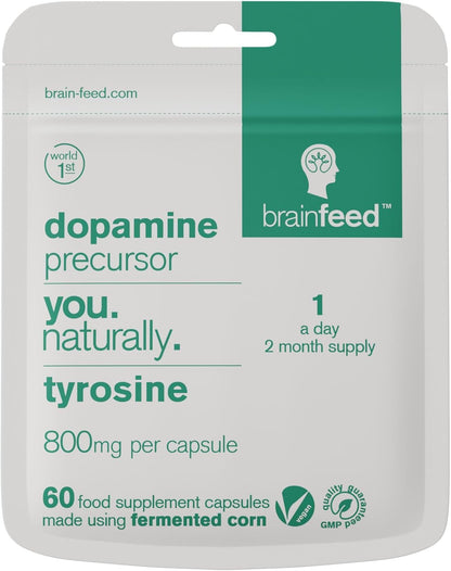 Dopamine Support Supplement with L-Tyrosine 800mg - 60 Capsules
