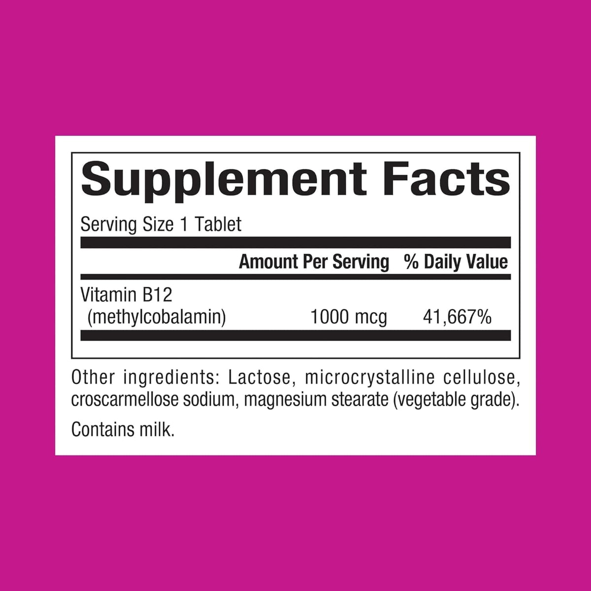 Natural Factors Vitamin B12 Methylcobalamin 1,000 mcg Quick Dissolving Tablets - görsel 2