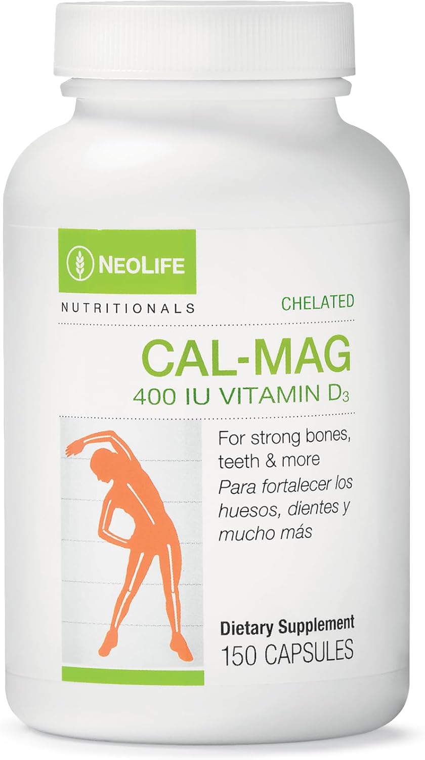 NeoLife Chelated Cal-Mag with Vitamin D 400 IU – 150 Soft gel capsules - görsel 1