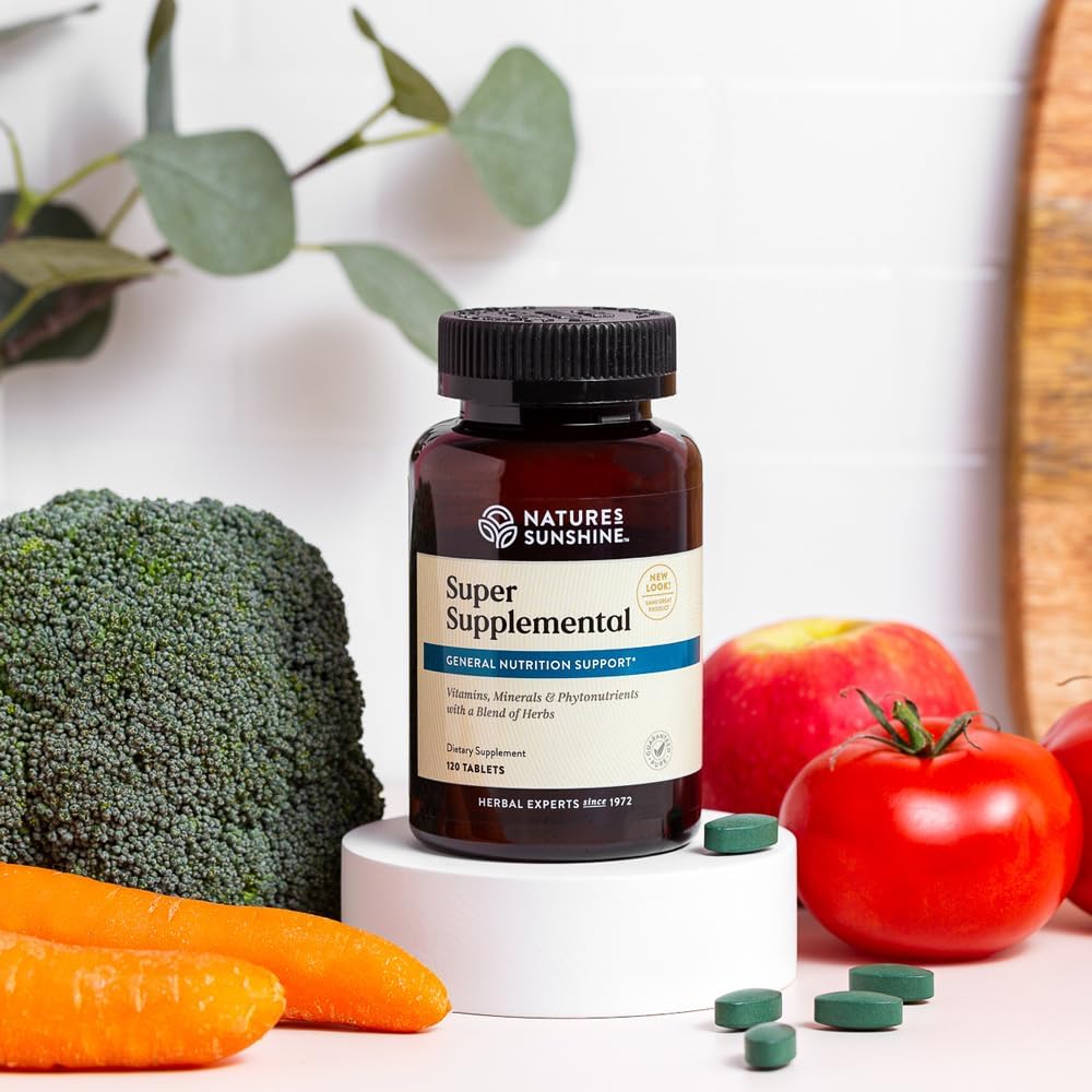 Nature's Sunshine Super Supplementary - Complete Multivitamin with Minerals, Antioxidants for Nutritional Gaps, Overall Health, Immune & Energy Support, 120 Tablets - görsel 3