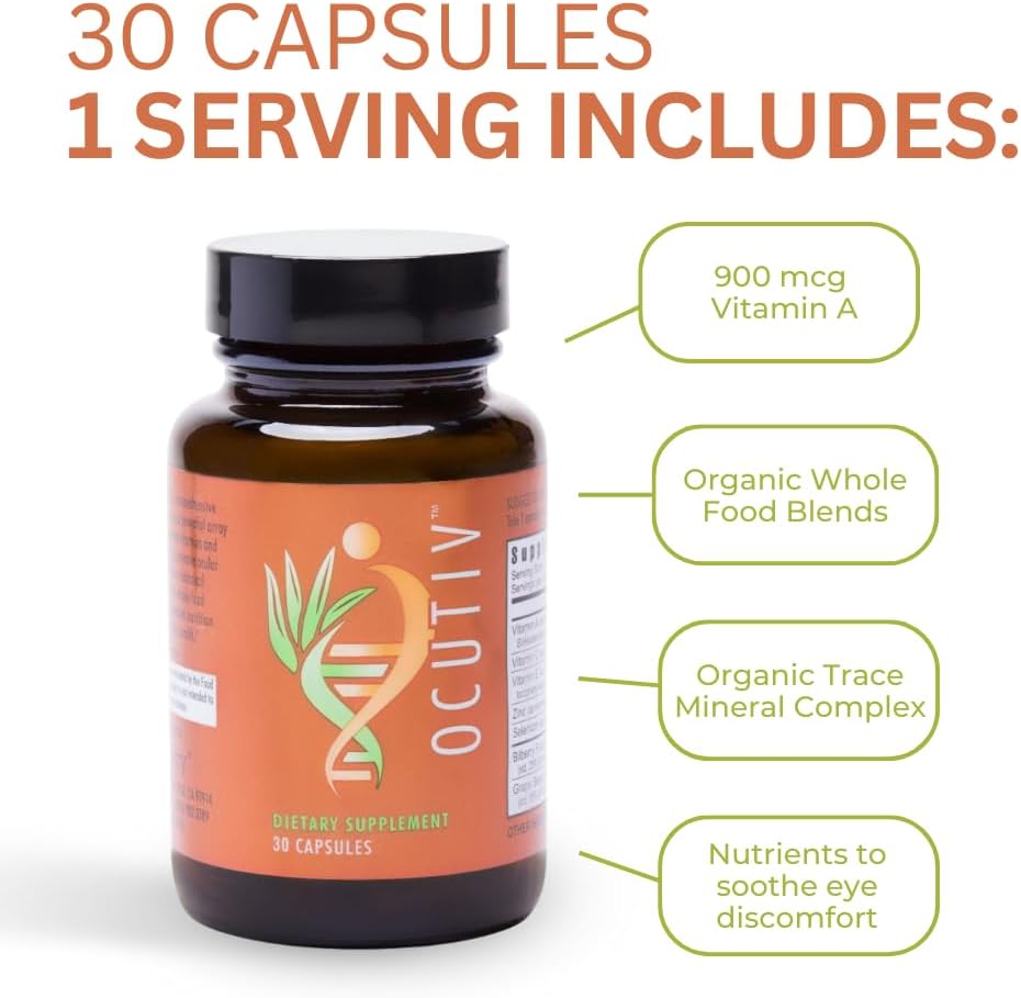 Youngevity Ocutiv™ - Eye Vitamin & Mineral Supplement - 30 Capsules - görsel 4