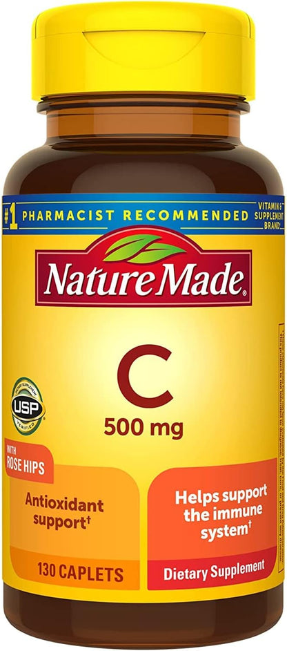 Nature Made Chewable Orange Flavour Vitamin C Tablets, 500 mg, 70 count