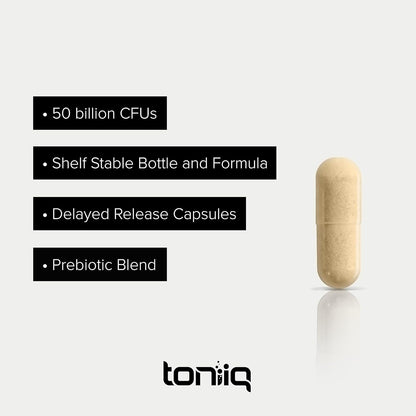 Toniiq Lactobacillus Reuteri Probiotic – 50 Billion CFU – 60 Vegetarian Capsules