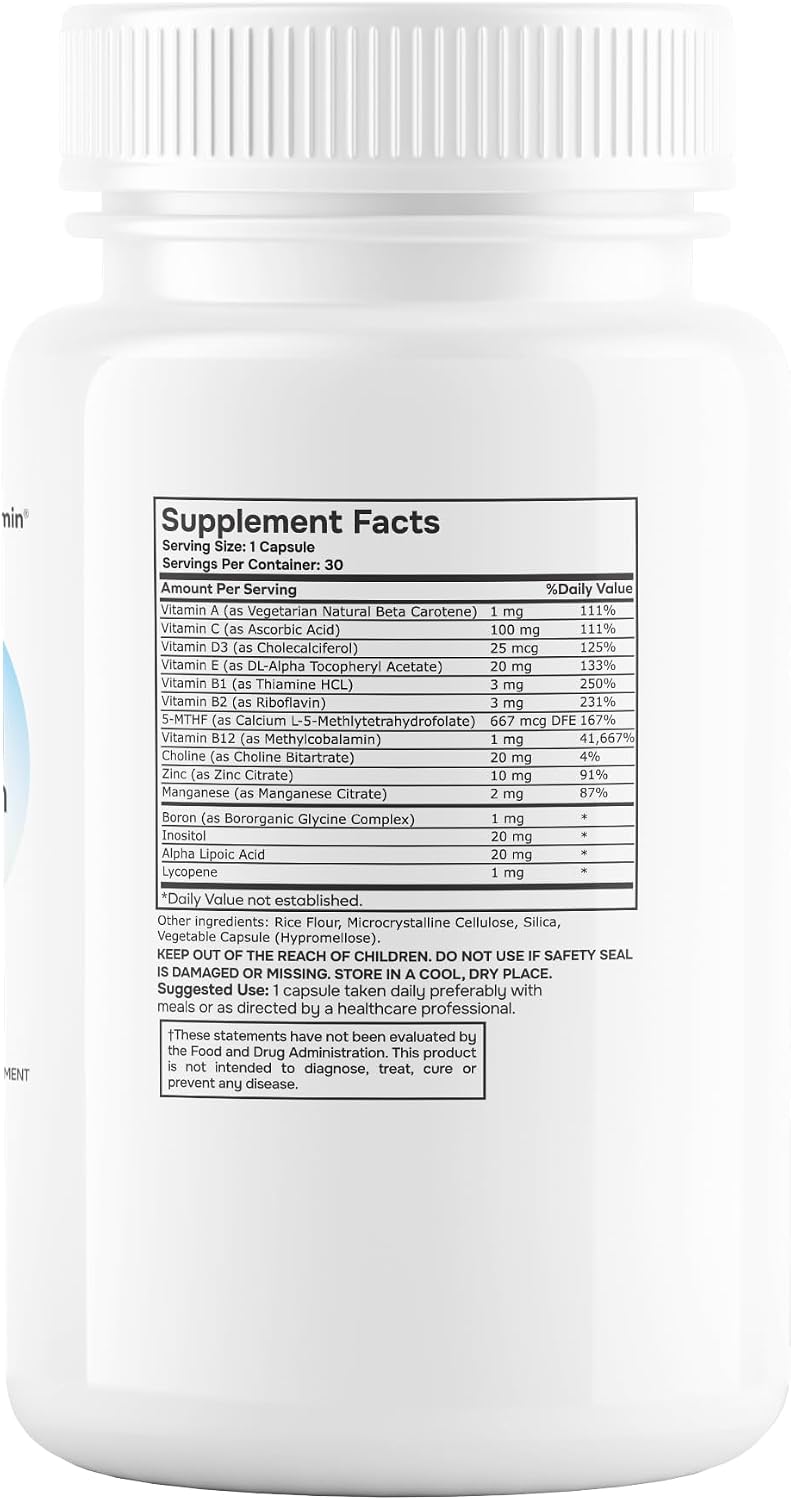 envitamin Methylated Multivitamin and Multimineral Complex with L-Methylfolate 2-Pack - görsel 7