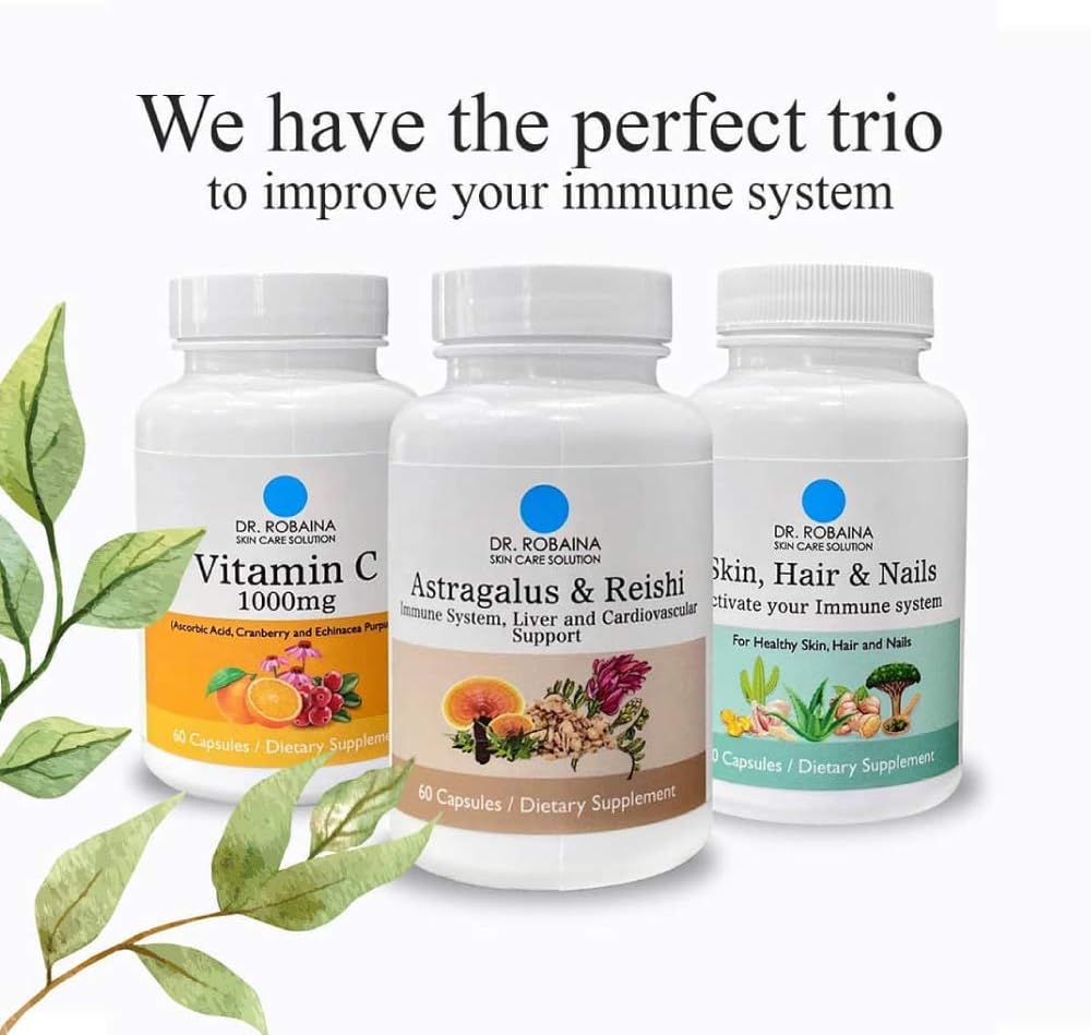 Dr. Robaina Skin Care Solution - Skin, Hair & Nails Capsules - Immune Support - 60 Capsules - görsel 5