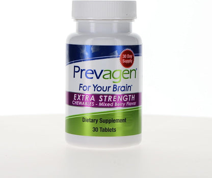 Prevagen Extra Strength Mixed Berry Chewables - 60 Chewable Tablets (2 Month Supply) | Brain Formulation | 20mg Apoaequorin with Vitamin D3