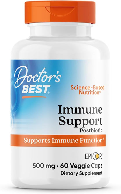 Doctor's Best EpiCor Immune Support Postbiotic Supplement – 500 mg, 60 Vegan Capsules