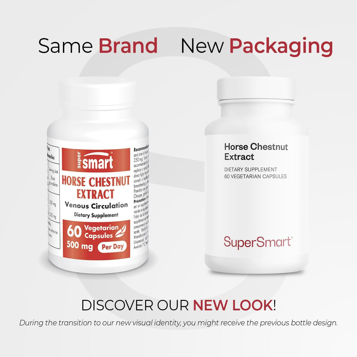 Supersmart Horse Chestnut Extract 500mg per Day (20% Aescin) - Supports Normal Venous Circulation - Non-GMO & Gluten-free - 60 Vegetarian Capsules - görsel 2