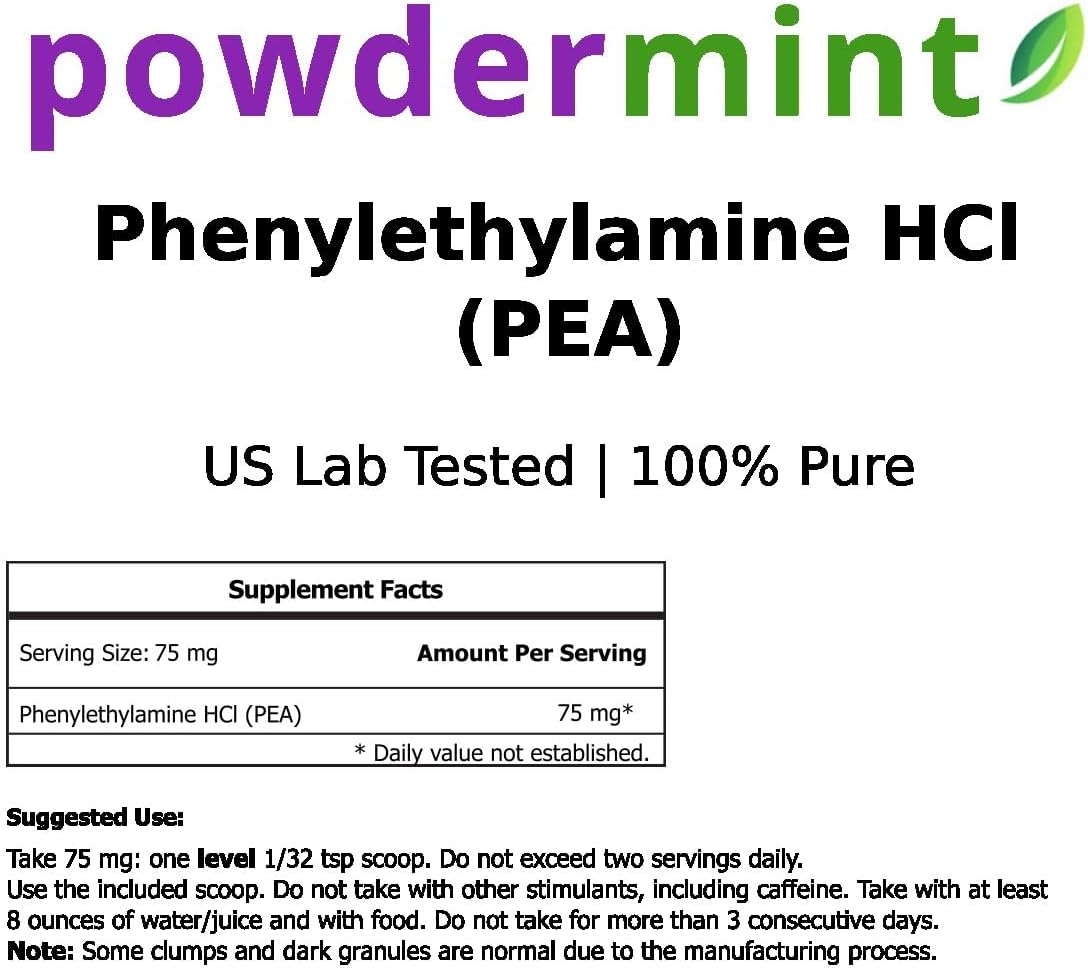 Phenylethylamine Supplement (125g) Phenethylamine HCL Form - görsel 3