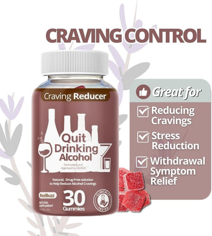 Drop The Craving Quit Alcohol Gummy - Craving Support - 60 Gummies