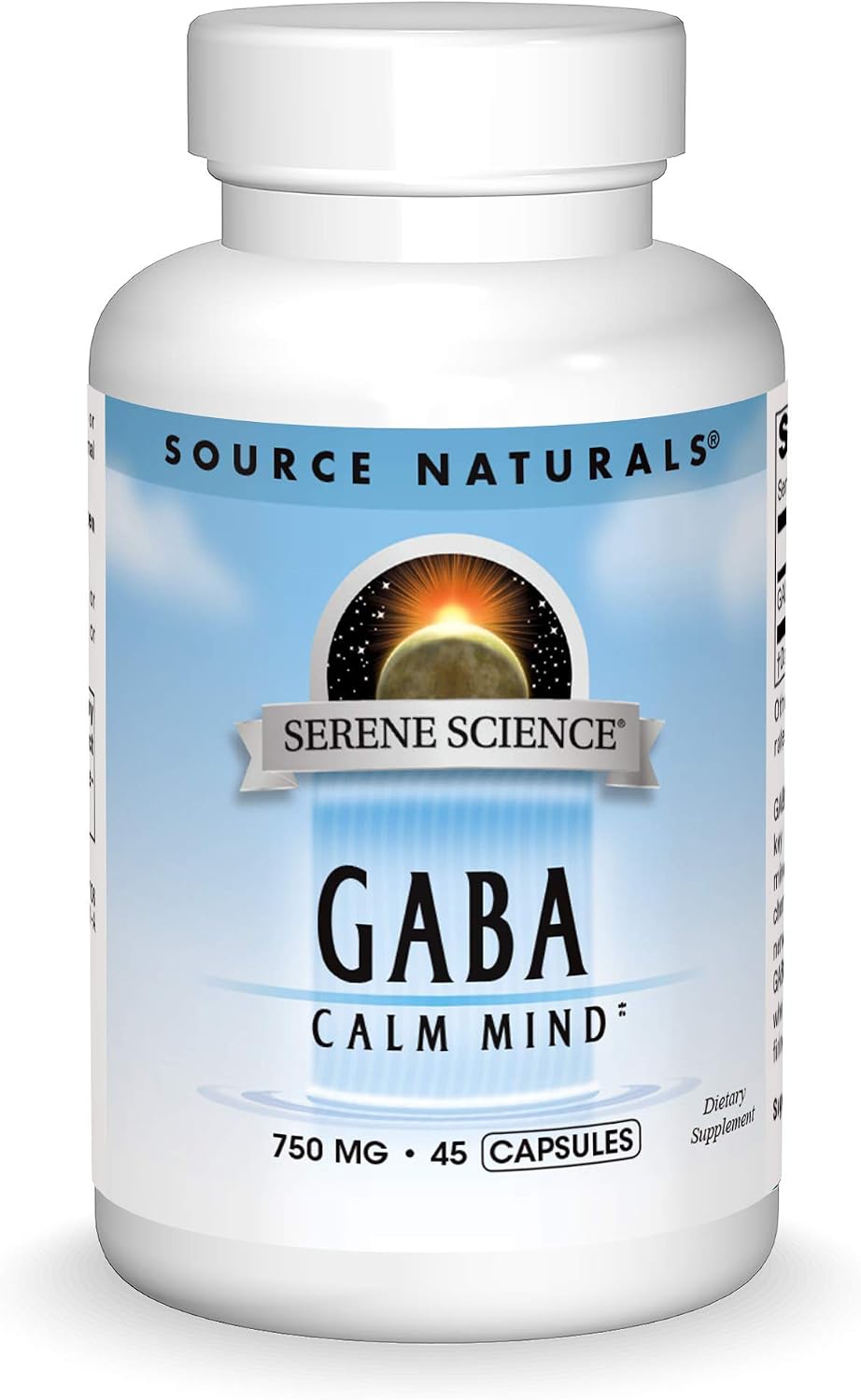 Source Naturals Serene Science GABA, for a Calm Mind, 750mg – 45 Capsules - görsel 1