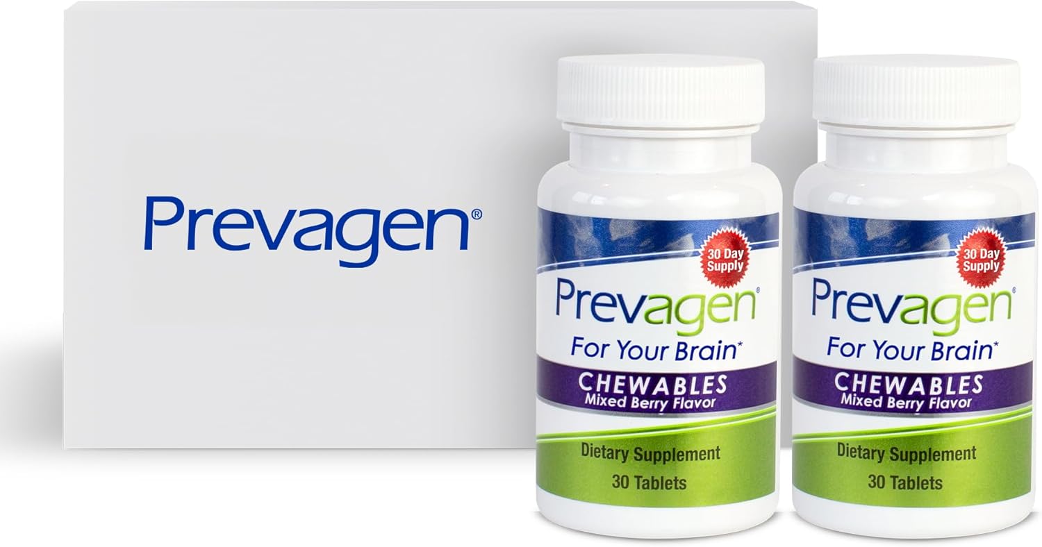 Prevagen Regular Strength Mixed Berry Chewables - 60 Tablets (2 Month Supply) - görsel 1