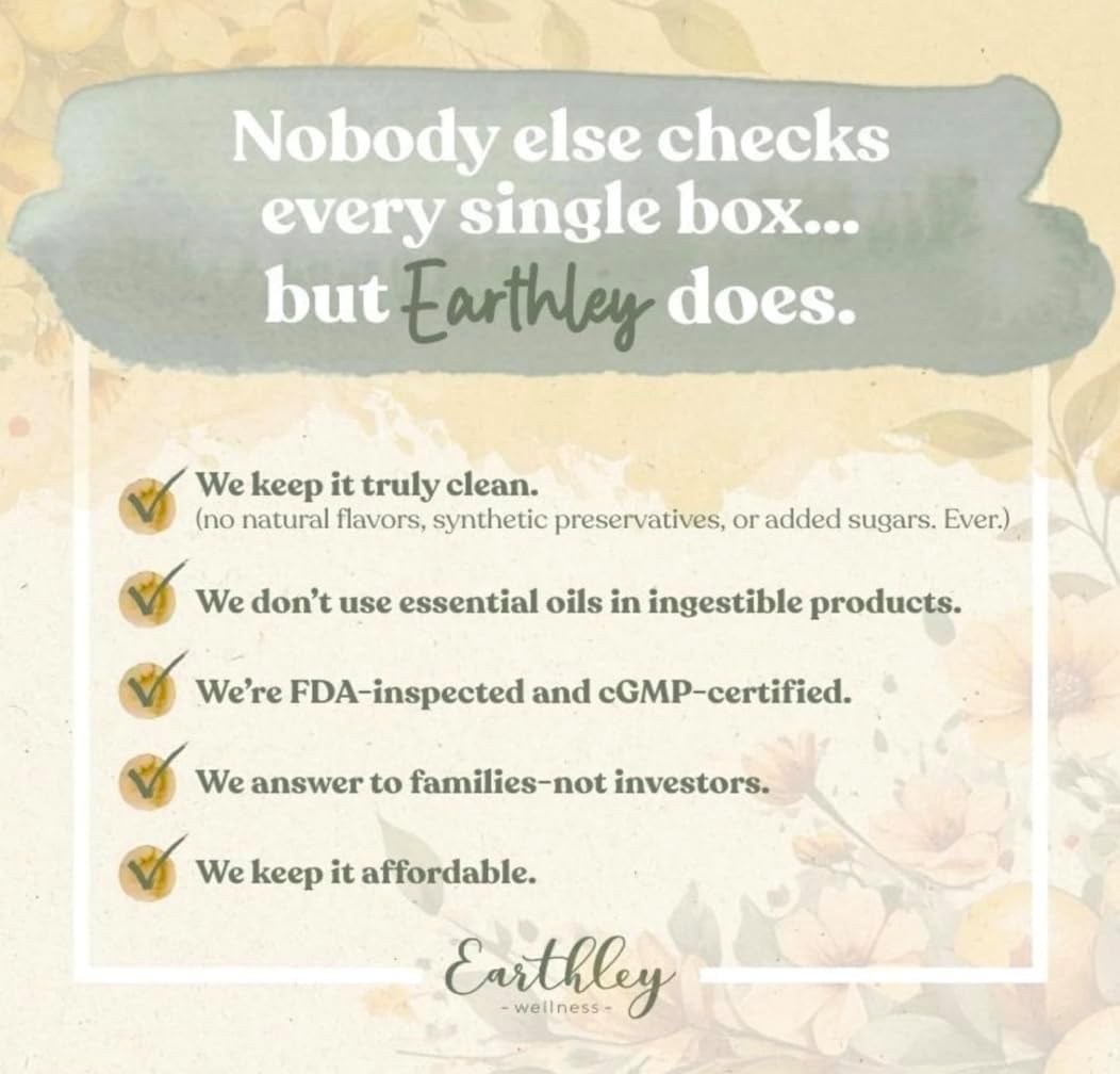 Earthley Wellness Adaptogenic Immunity - Immune Health Support, Zero Added Flavours, Colours, Sugars, or Allergens (2 oz) - görsel 7