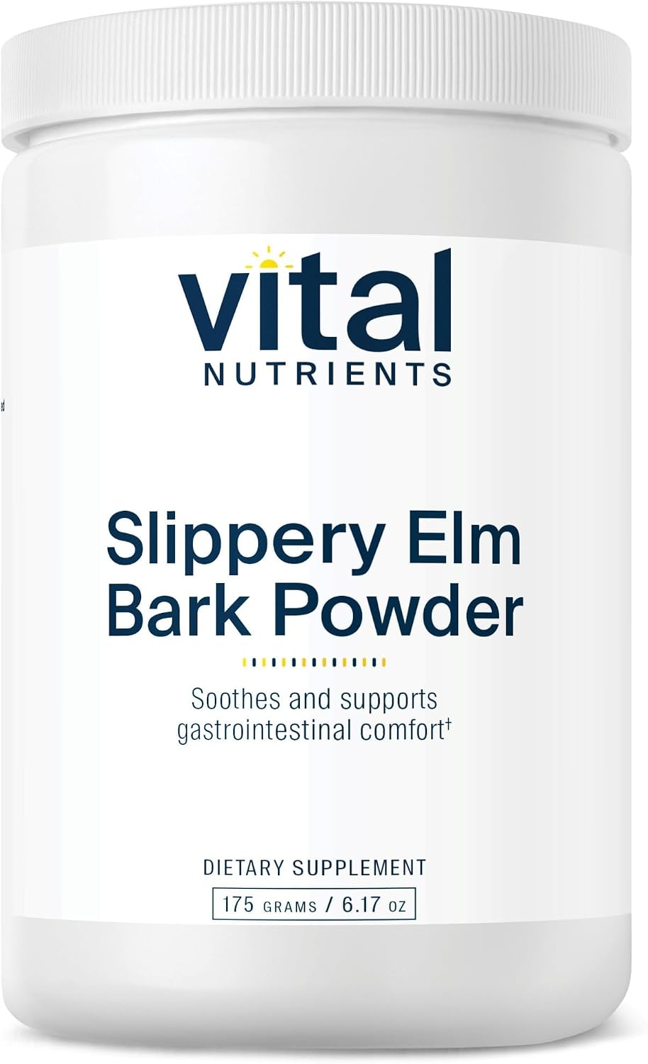 Vital Nutrients Slippery Elm Bark Powder - 2500mg - Vegan Gut Support - görsel 1