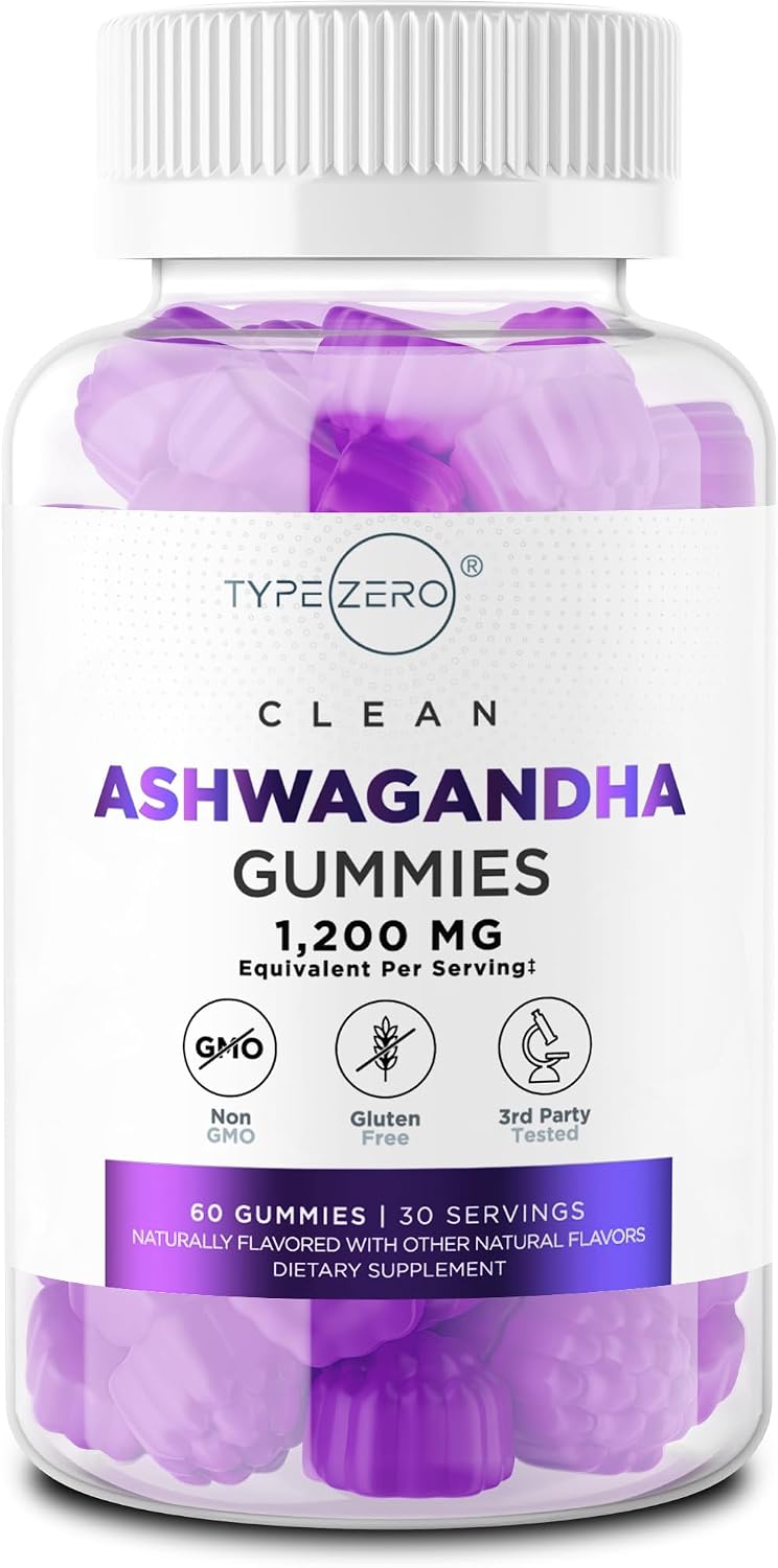 Type Zero Ashwagandha Gummies - 60 Gummies (30 Servings) - görsel 1