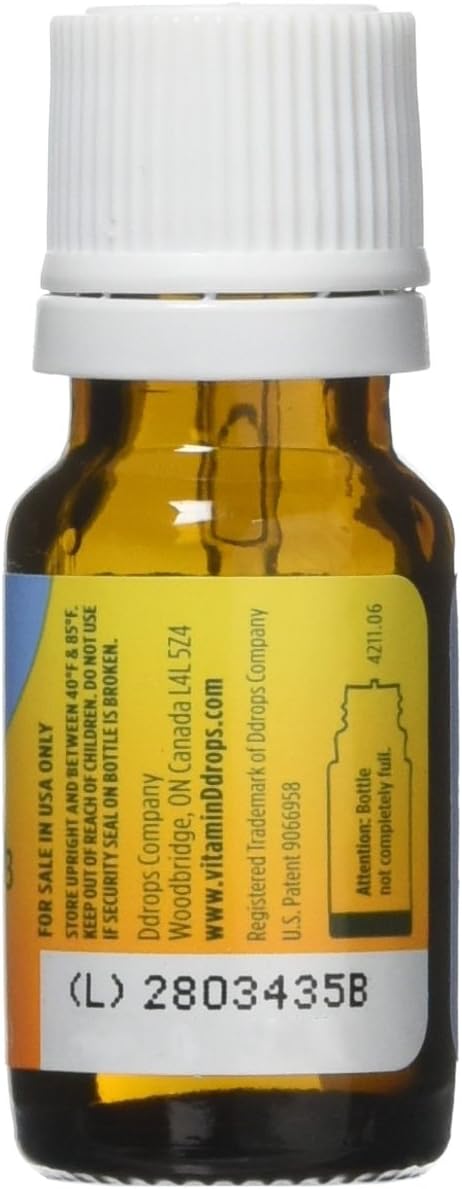 Ddrops Baby 400 IU Vitamin D3 Drops, 90 Count (Pack of 3) - görsel 2