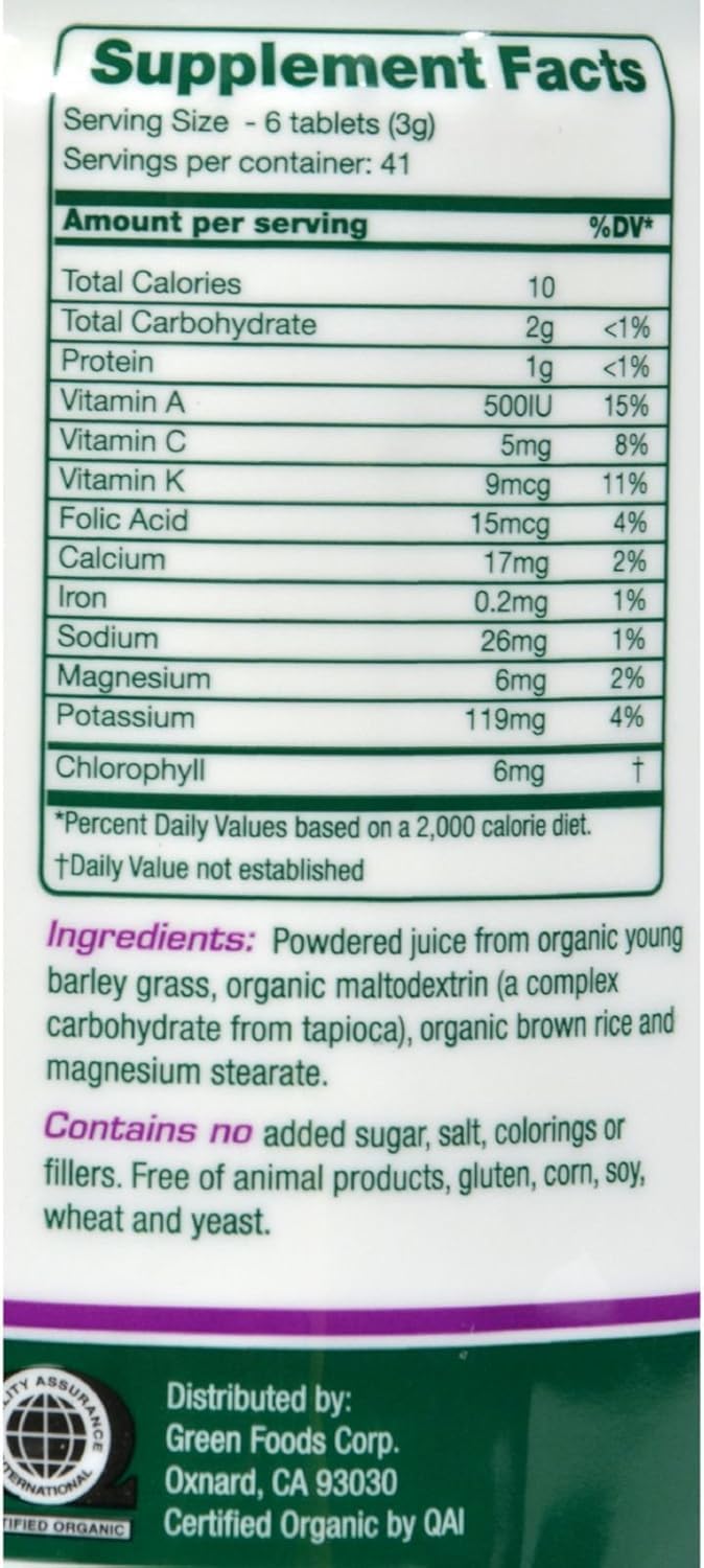 Green Magma by Green Foods 250 Tablets - görsel 2