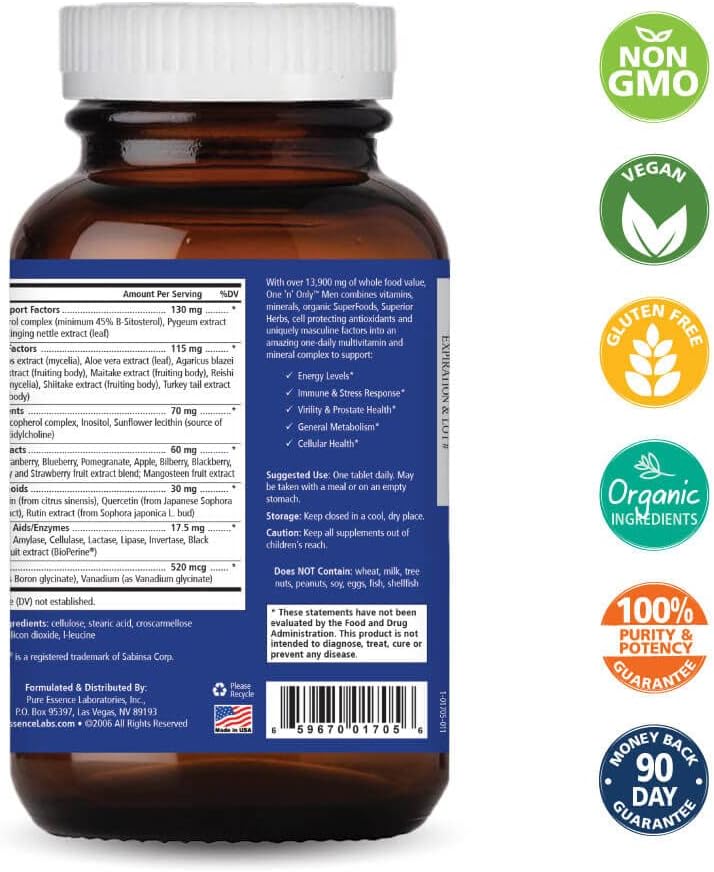Pure Essence Labs One N Only Multivitamin for Men - görsel 2