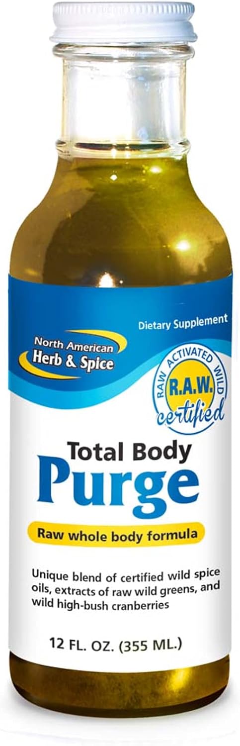 North American Herb & Spice Total Body Purge - Raw Whole Body Formula with Natural Phenols, Vitamins & Minerals - görsel 1