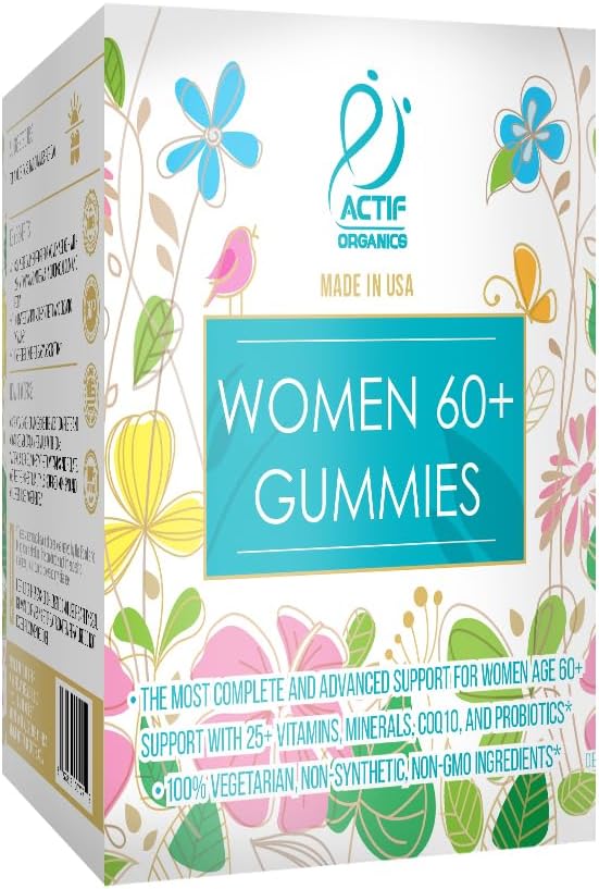 ACTIF Women Over 60 Gummies Multivitamin with Probiotics – 90 Gummies - görsel 5