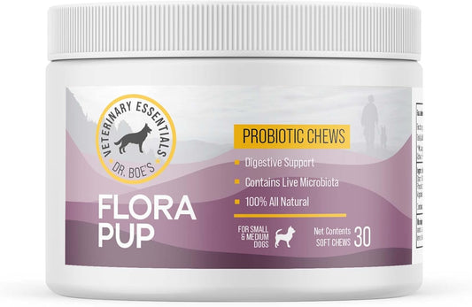 FloraPup Probiotic & Digestive Support for Dogs – Promotes & Maintains Gut Health, Supports Normal Immune Function
