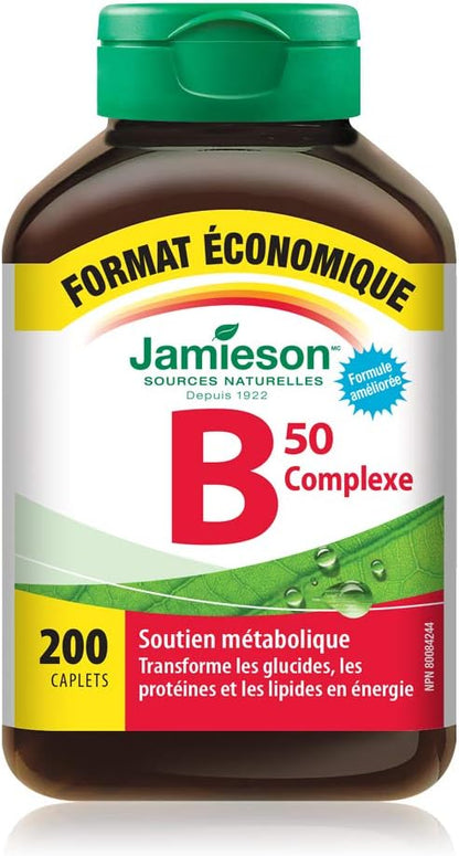 Jamieson Value Size B50 Complex, 200 Tablets