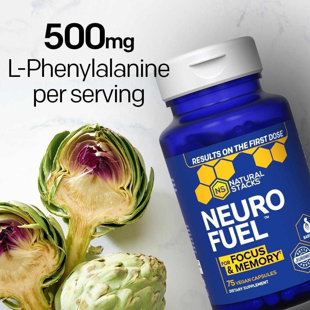 NATURAL STACKS Original NeuroFuel - Nootropic Brain Support Supplement - 75 Capsules - görsel 3
