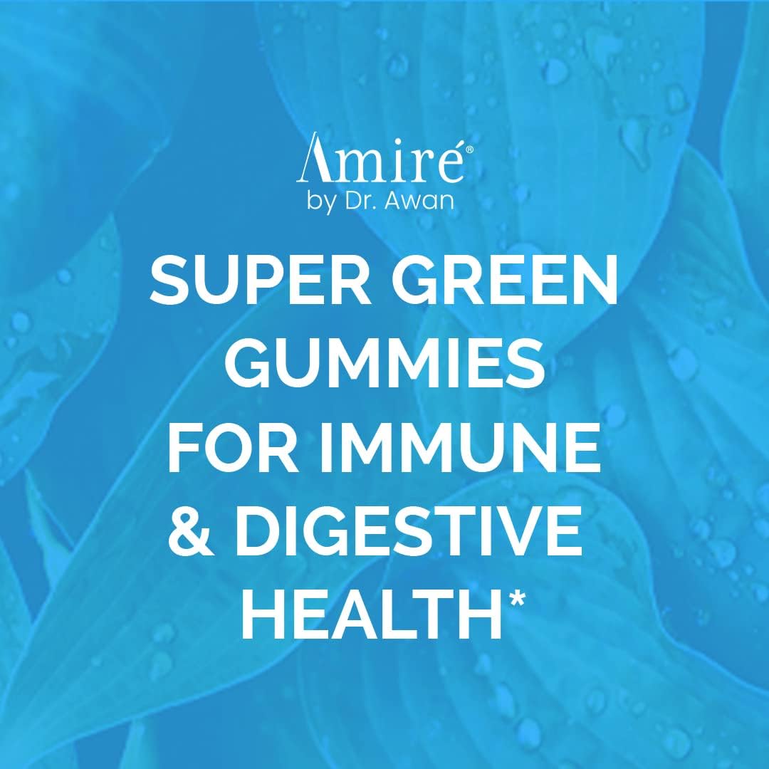Amire by Dr. Awan Super Greens Gummies - Fruit & Vegetable Supplement, 180 Gummies - görsel 6